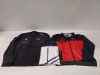 20 X BRAND NEW MIXED LOT TO INCLUDE - MISS FITS PRO JACKETS IN RED - COMPLEXITY ZIP UP HOODIES IN WHITE - FNATIC PRO JACKET IN BLACK IN VARIOUS SIZES