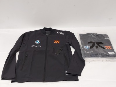 20 X FNATIC PRO JACKETS 2021 IN BLACK SIZE LARGE