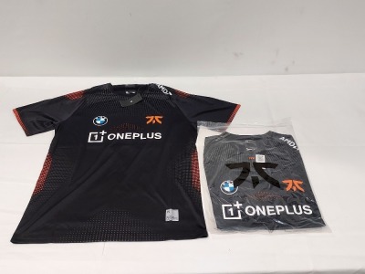 20 X BRAND NEW FNATIC PRO JERSEYS IN BLACK SIZE M