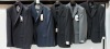 10 PIECE BRAND NEW MIXED SUIT JACKET LOT CONTAINING HOWICK JACKET IN CHARCOAL 38L £199, TURNER AND SANDERSON JACKET IN GREY 38L £180, PIERRE CARDIN IN NAVY 44L, ETC