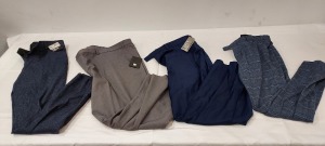 10 PIECE MIXED PANTS LOT TO INCLUDE SIMON CARTER IN NAVY 34L £125 - FARAH IN GREY 54S £40 - GIBSON LONDON IN BLUE 34L £70 ETC