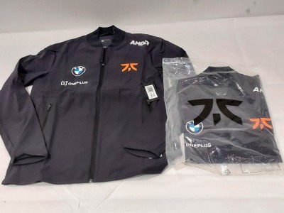 25 X BRAND NEW FNATIC BLACK PRO JACKETS IN SIZE M