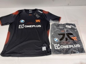 25 X BRAND NEW FNATIC BLACK PRO JERSEYS IN SIZE L-2XL