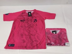 16 X BRAND NEW GOOD CRAZY PRO JERSEYS IN PINK SIZE SMALL