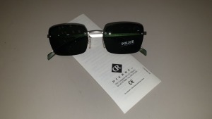 15 X PAIRS OF BRAND NEW GENUINE POLICE SUNGLASSES IN 1 BOX - S2680-581Y