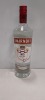 5 X BRAND NEW SEALED SMIRNOFF VODKA - 1 LITRE BOTTLES - 37.5% VOL