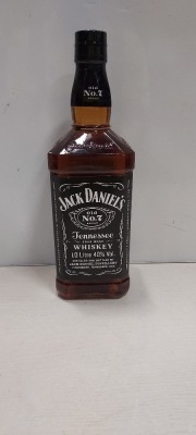 5 X BRAND NEW SEALED JACK DANIELS TENNESSEE WHISKEY - 1 LITRE BOTTLE - 40 % VOL