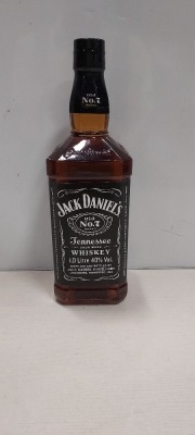 5 X BRAND NEW SEALED JACK DANIELS TENNESSEE WHISKEY - 1 LITRE BOTTLE - 40 % VOL