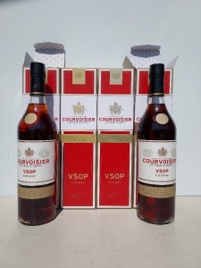 4 X BRAND NEW SEALED COURVOISIER VSOP COGNAC - 700 ML BOTTLES - 40 % VOL