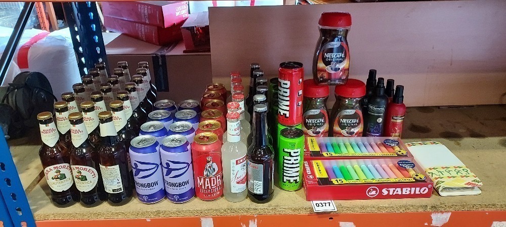 65 PIECE BRAND NEW MIXED ALCOHOL LOT CONTAINING 21 X BIRRA MORETTI ...