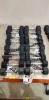 18 X BRAND NEW EVERLAST HEX DUMBELLS - METAL HANDLE - RUBBER WEIGHTS ( 9 SETS OF 2 ) 4 X 5KG / 4 X 4 KG / 2 X 3.5 KG / 6 X 3KG / 2 X 2.5 KG