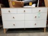 1 X MARLOW 7 DRAW SIDEBOARD DIMESIONS 140CM LENGTH - 46 CM DEPTH , 84CM HEIGHT - CUSTOMER RETURNS / IN PERFECT CONDITION - NO VISUAL DAMAGE