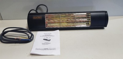 5 X BRAND NEW GOLDSUN AQUA SHORTWAVE INFRARED HEATER WEATHER PROOF IP55 - SERIAL NUMBER 2100364