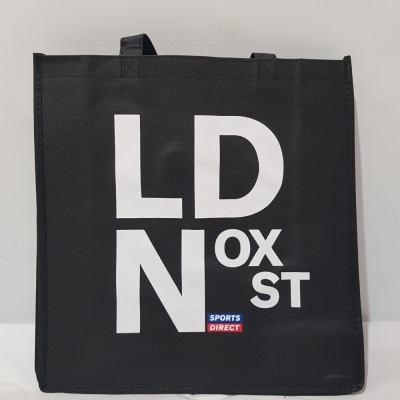 900 X BRAND NEW REUSABLE TOTE BAGS SPORTS DIRECT LONDON SIZE 37CM X 37XM X 10CM DEPTH IN 9 BOXES