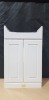 7 X BRAND NEW 2 DOOR WHITE GLOSS VANITY SET - SERIAL NUMBER 2933/000 SIZE 75CM X 50CM X 30CM IN 7 BOXES ON ONE PALLET