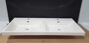 10 X BRAND NEW ELATION 1100 DOUBLE GELSTONE BASIN PRODUCT CODE 848 COMES WITH POP UP WASTE ADAPTORS