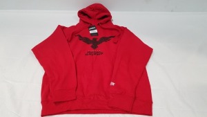 13 X BRAND NEW ACTIVISION CALL OF DUTY PULLOVER FLEECE HOODIE IN RED AND BLACK ALL IN SIZE MEDIUM - IN ONE TRAY - TRAY NOT INCLUDED