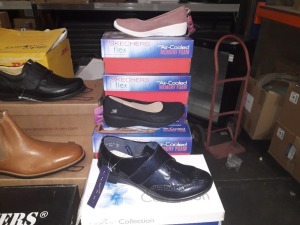 MIXED SHOES LOT CONTAINING SKETCHERS FLEX, LUNAR COLLECTIONS IN VARIOUS SIZES AND COLOURS