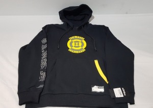 18 X BRAND NEW CDL TEAM KIT HOODIE - CALL OF DUTY IN BLACK/YELLOW AND WHITE SIZE LARGE - IN ONE TRAY - TRAY NOT INCLUDED