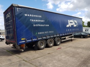 SDC CURTAIN SIDED, TRI AXLE TRAILER, 39T, YEAR 2007, VEHICLE ID NUMBER SDCPL45R3AA72185 (NOTE: COLLECTION FROM CT SITE WILL NEED TO BE WEEK BEGINNING 2ND SEPT TO 6TH SEPT TO AVOID OTHER CUSTOMER VEHICLES COLLECTING - BID ON THIS BASIS)