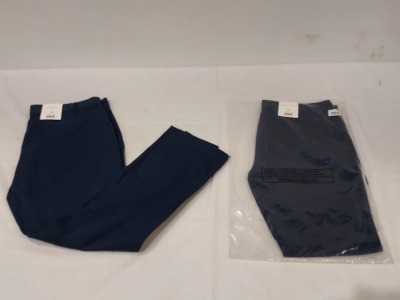 32 X BRAND NEW AEROPOSTALE WOMENS CHINO TROUSERS IN NAVY IN SIZE 30R - IN ONE BOX