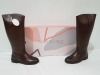 8 X BRAND NEW IVORY CASTLE WOMENS TALL REAL LEATHER BOOTS IN SIZE 6 IN BROWN SEPERATELY PACKAGED IN ONE LARGE BOX