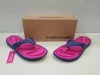 8 X BRAND NEW DUNLOP FLIP FLOPS WITH MEMORY FOAM INSOLE FOR CONTINOUS COMFORT, 4 IN SIZE UK 5 , 4 IN UK SIZE 6 IN NAVY - FUCHSIA