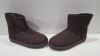 10 X BRAND NEW WOMENS WINTER BOOTS IN CHESTNUT SIZE UK 4 IN ONE BOX