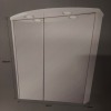 10 X BRAND NEW WICKES CONTEMPORARY ILLUMINATED DOUBLE MIRROR CABINETS - MAINS OPERATED - 20W - IN WHITE - W470/000