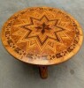 MARQUETRY WOODEN COFFEE TABLE *** NOTE: ASSETS LOCATED IN CROYDON. WILL NEED COLLECTING IN PERSON BY 30TH AUGUST 2024 TO AVOID STORAGE CHARGES ***