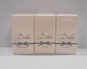 3 X BRAND NEW DOLCE & GABANA 30ML EDP - SEALED