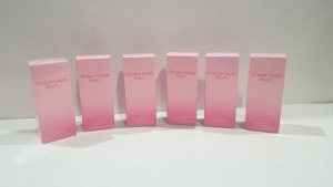 6 X BRAND NEW CLINIQUE 100ML HAPPY HEART PERFUME SPRAY