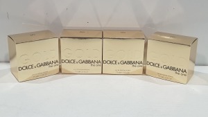 4 X BRAND NEW DOLCE & GABANA 75ML EDP GOLD THE ONE