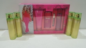 8 X BRAND NEW MIXED GIFT SETS IE. 4 X SJP COVET 250 ML BODY MIST AND 4 X 4 PIECE GIFT SET EAU DE PARFUM SPRAY - 100 ML / EAU DE PARFUM 10 ML ROLLERBALL - BODY SPRAY 236 ML / 200 ML BODY LOTION