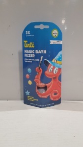 42 X BRAND NEW TINTI 3 PACK MAGIC BATH FIZZERS (126 FIZZERS TOTAL)