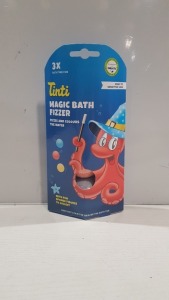 36 X BRAND NEW TINTI 3 PACK MAGIC BATH FIZZERS (126 FIZZERS TOTAL)