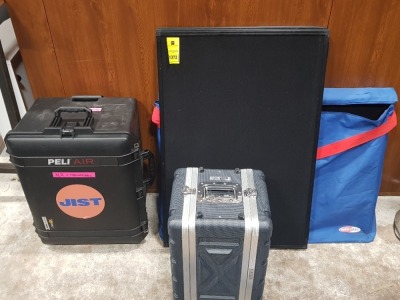 MISC 3 PC LOT IE. PELI AIR 1637, PROEL FORC 3 SERIES CASE & A METROPLAN DISPLAY SET (2 X 4 BOARD UNITS)