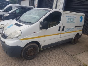 WHITE VAUXHALL VIVARO 2900 CDTISWB DIESEL PANEL VAN 1995CC FIRST REGISTERED 29/10/2007 REG:FD57CNX 1 KEY MILEAGE: CURRENT UNKNOWN NO V5 MOT EXPIRED 12/10/23