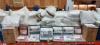 LARGE AMOUNT OF BRAND NEW BEDDING LOT CONTAINING FINE BEDDING COMPANY BREATHE MATTRESS PROTECTORS / FINE BEDDING SPUNDOWN MATTRESS PROTECTORS ./ WATERPROOF TERRY TOWELLING MATTRESS PROTECTORS / ZIPPED PILLOWCASES / VARIOUS PILLOWS / PERCALE BEN LINENS / P