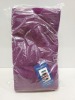 36 X BRAND NEW MUSBURY FABRICS TOWELS IN GRAPE SIZE 70 X 127 IN 2 BOXES