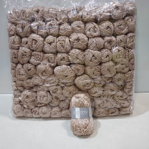 300 X BRAND NEW BALLS OF WOOL - 25G - 55M IN LENGTH - 5MM WIDTH EACH IN ONE BOX