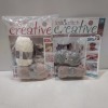 60 X BRAND NEW KNIT & STITCH CREATIVE SEWING MANUAL INCLUDING 2 QUILLS IN DIFFERENT COLOURS OF WOOL - SIZE 6 IN ONE BOX