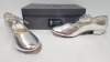 15 X BRAND NEW TAPPERS AND POINTERS SILVER TAP DANCE SHOES IN VARIOUS SIZES