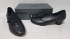 15 X BRAND NEW TAPPERS AND POINTERS BLACK LEATHER TAP DANCE SHOES IN VARIOUS SIZES