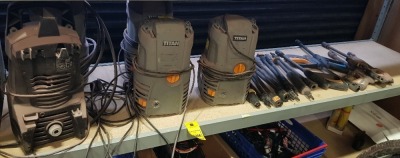 5 X TITAN HIGH PRESSURE WASHERS ( TTB1300RW ) - INCLUDES ONLY POWER LEADS AND SOME ATTACHMENTS