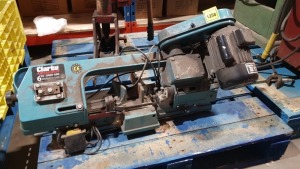 1 X CLARKE METAL WORKER 6 INCH BAND SAW - 240 V ( MODEL :CB545MD) AND 1 X HILMORE HEAVY DUTY PIPE BENDER