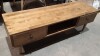 1 X SOFA.COM 2 DRAWER GABLE MEDIA UNIT 120X40X43CM PLEASE NOTE BACK CORNER CHIPPED