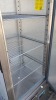 1 X USED POLAR 3 SHELF INDUSTRIAL STAINLESS STEEL FRIDGE ON WHEELS - MODEL G590/02 - 190X67X70CM - 3