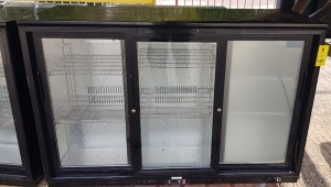 1 X USED POLAR 3 DOOR (SLIDING) G SERIES BACK BAR COOLER - BOTTLE CHILLER - GL0608 - 230W-230V - 50HZ