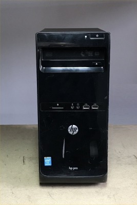 HP PRO 3500 MICRO TOWER WITH INTEL PENTIUM G2030 CPU, 4GB RAM, 500GB HDD, (DATA WIPED & WIN 11 INSTALLED) - NO POWER LEAD